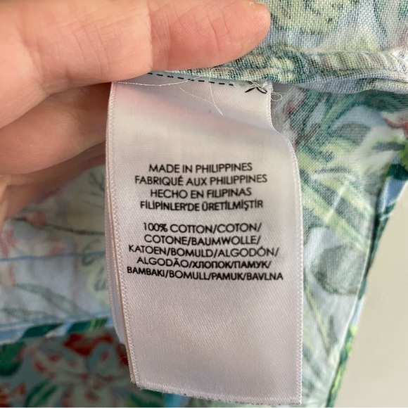 Ralph Lauren Polo slim fit 100% cotton floral short sleeve button down shirt - Picture 9 of 9